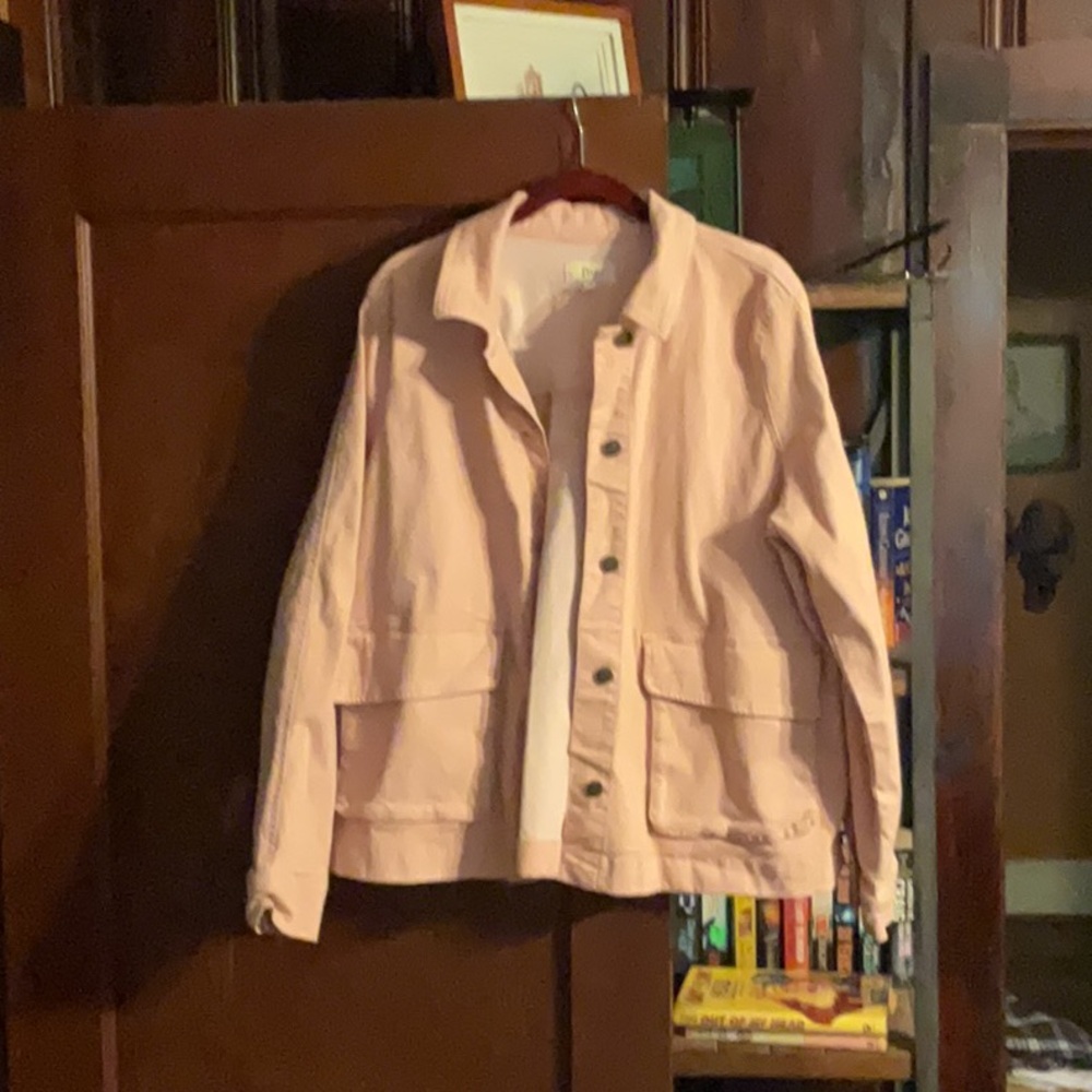 Women's Pink Jean Jacket - Casual Lightweight Denim